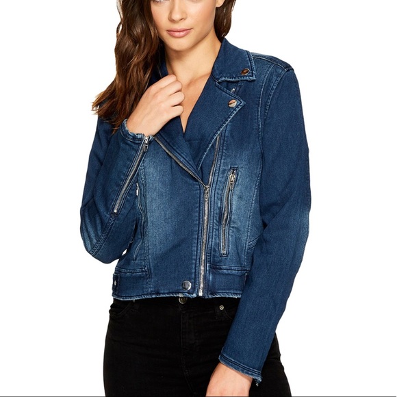 Blank Nyc Denim Moto Jacket 